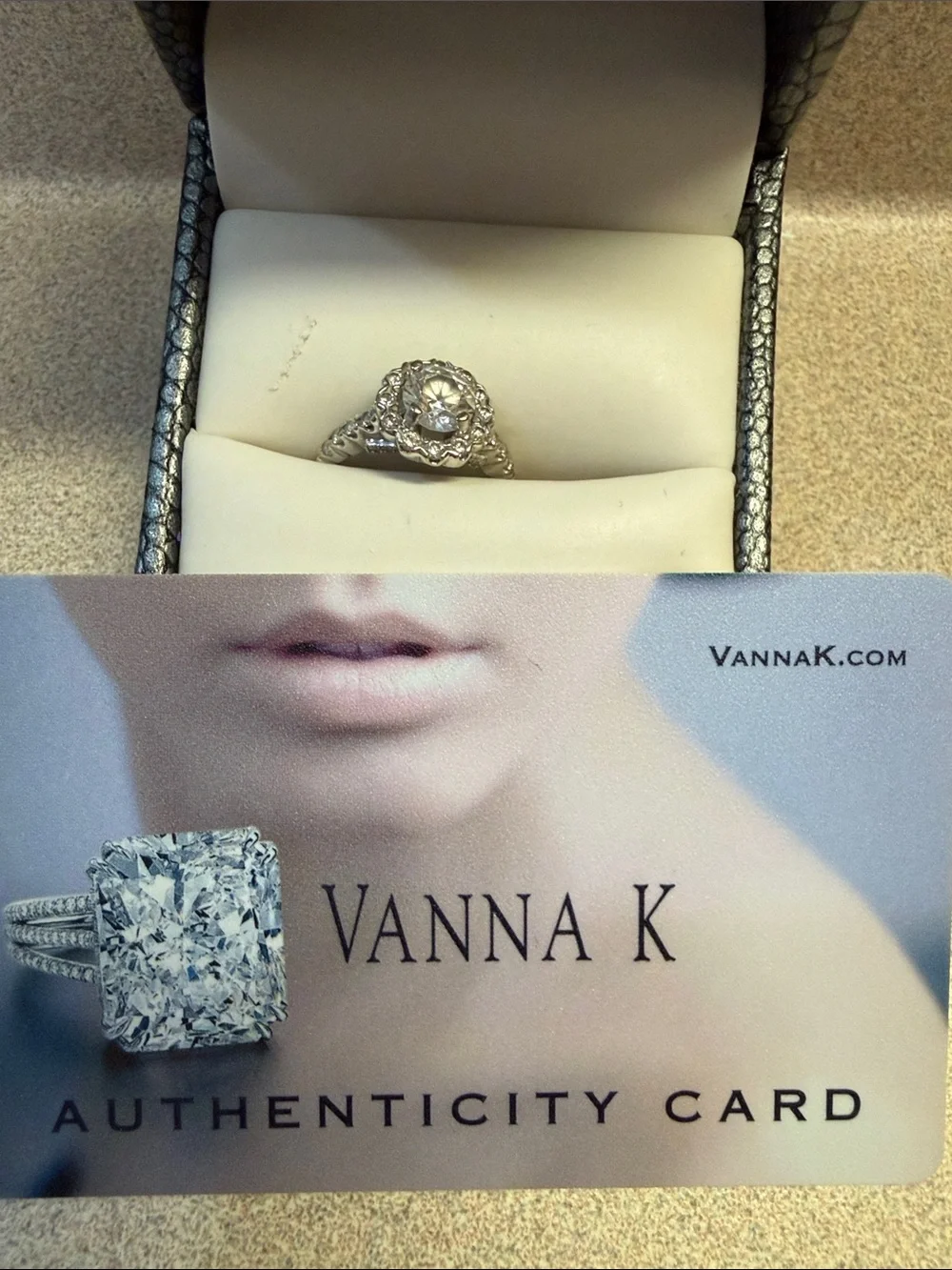 White Gold Diamond Engagement Ring - White